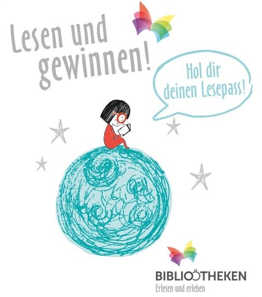 Lesen und gewinnen - Bild von lesenden Kind.