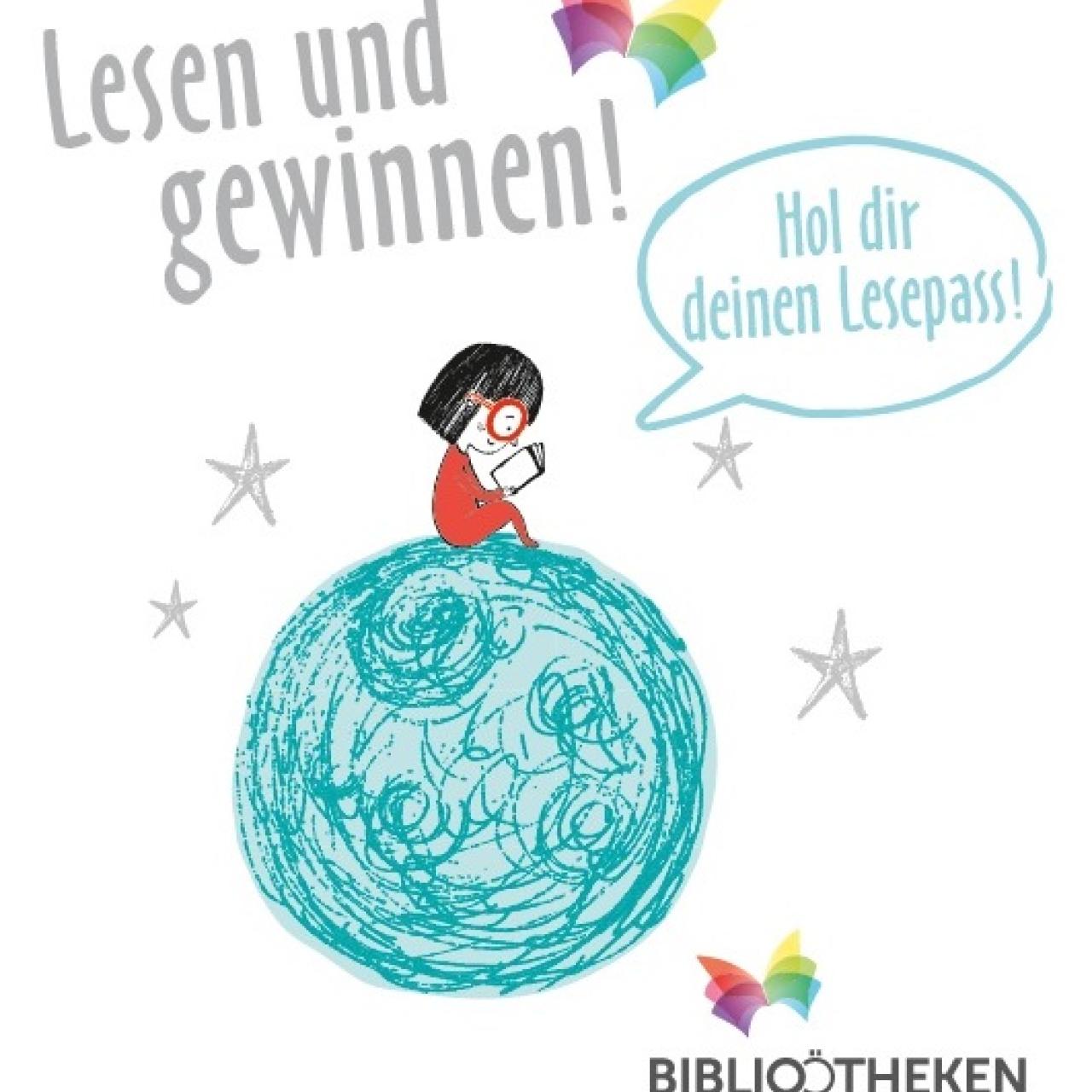 Lesen und gewinnen - Bild von lesenden Kind.